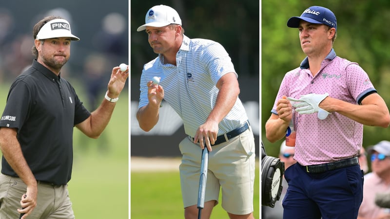 Bubba Watson, Bryson DeChambeau und Justin Thomas zur Ball-Debatte der Touren. (Fot: Getty)