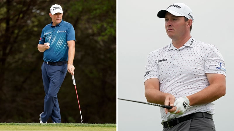 Padraig Harrington und Sepp Straka bei der PGA Tour Valero Texas Open 2023. (Foto: Getty)