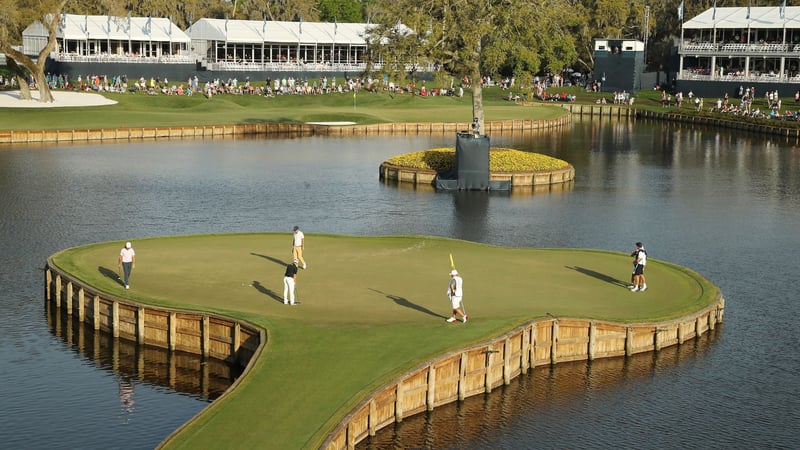 Die 17. Bahn des TPC Sawgrass bei der Players Championship. (Foto: Getty)