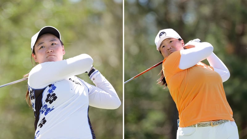 LPGA Tour: Allisen Corpuz (li.) und ANgel Yin (re.) träumen vom Majortitel. (Fotos: Getty)