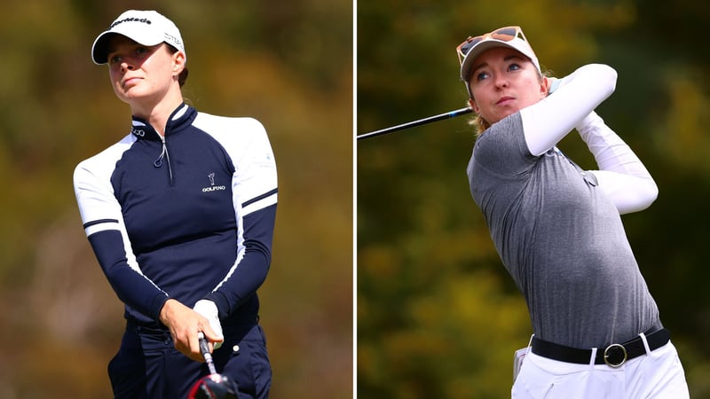 Mit Esther Henseleit (li.) und Polly Mack (re.) haben es zwei deutsche Damen auf der LPGA Tour ins Wochenende geschafft. (Fotos: Getty)