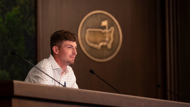 Sam Bennett ist aktuell der beste Amateur im Feld des US Masters 2023. (Foto: Peter Auf der Heyde)