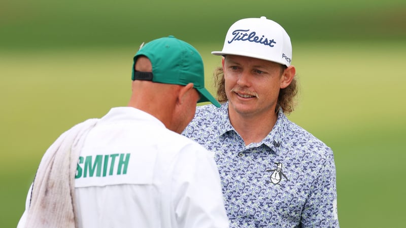 Cameron Smith kehrt beim US Masters 2023 mit seinem Caddie Sam Pinfold zurück nach Augusta. (Foto: Getty)