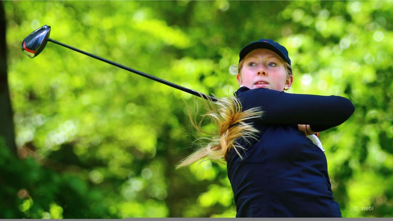 Olivia Meinecke (Düsseldorfer GC) stellte beim zweiten Spieltag der Deutschen Golf Liga einen neuen Platzrekord auf. (Foto: DGV_stebl)