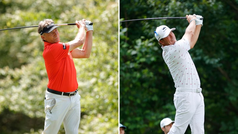 Round Up: Bernhard Langer und Alex Cejka spielen sich auf der Champions Tour in die Top 10. (Fotos: Getty)