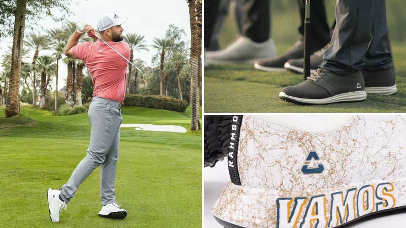 Jon Rahm wird den TRAVISMATHEW Cuater Schuh bei der PGA Championship 2023 tragen. (Foto: TRAVISMATHEW)