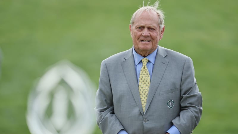 Jack Nicklaus bei der Siegerehrung des Memorial Tournaments 2022. (Foto: Getty)