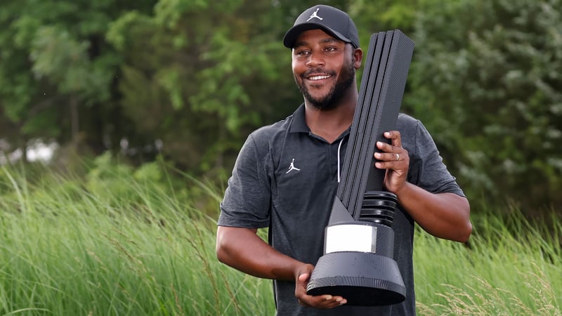 Harold Varner III mit seinem dritten Titel bei der LIV Golf League in diesem Jahr (Foto: Getty)