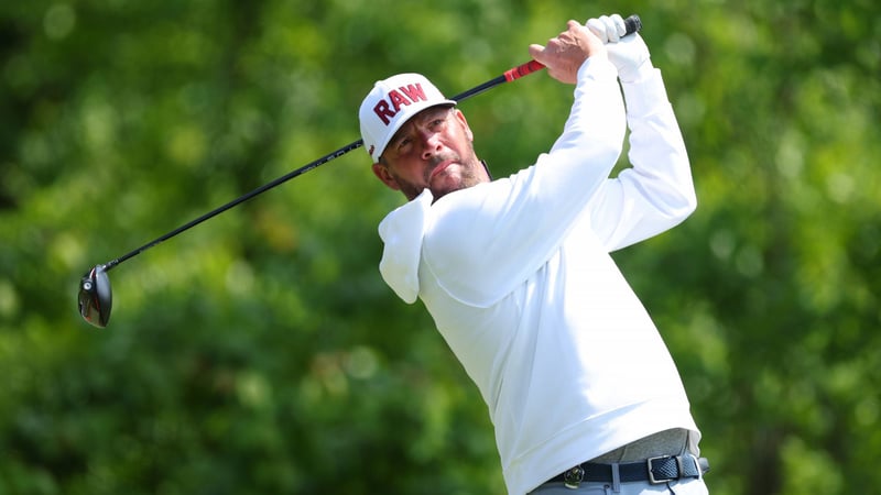 Michael Block im On-Course-Interview bei der PGA Championship 2023. (Foto: Getty)