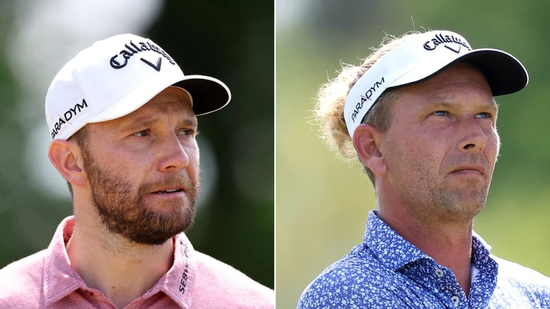 Max Kieffer (links) und Marcel Siem freuen sich auf die Porsche European Open 2023. (Fotos: Getty)