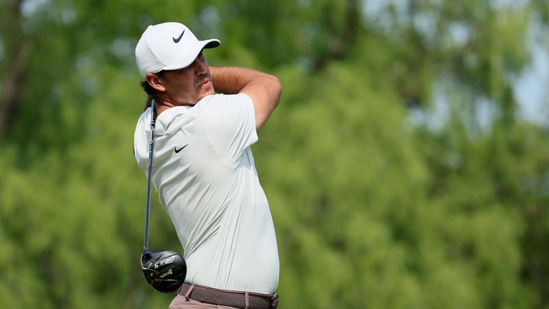 Brooks Koepka auf der Siegerrunde bei der PGA Championship 2023 (Foto: Getty)