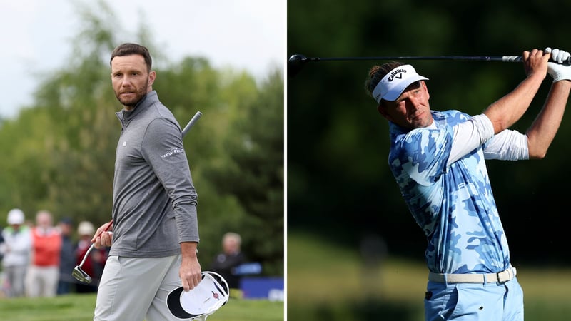 Max Kieffer und Marcel Siem bei der Porsche European Open 2023. (Foto: Getty)