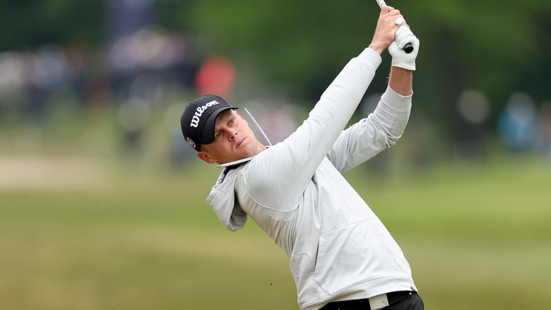 Hurly Long bei der Porsche European Open 2023 mit einem Albatros. (Foto: Getty)