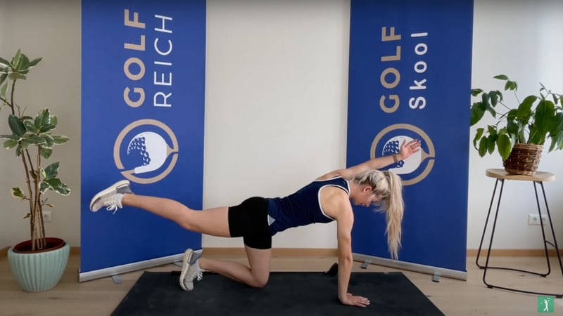 Zu Golftraining gehört auch Fitness - Mit den richtigen Übungen zu einem gesunden Rücken (Foto:Youtube)