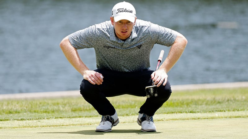 Hayden Springer spielte versehentlich mit 15 Schlägern. Die daraus resultierenden Strafschläge kosteten ihn die Qualifikation für das Rocket Mortgage Classic. (Quelle: Getty)