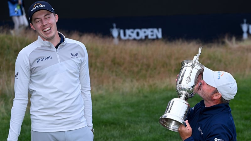 Matt Fitzpatrick mit Caddie Billy Foster nach dem Sieg der US Open 2022 (Foto: gettyimages)