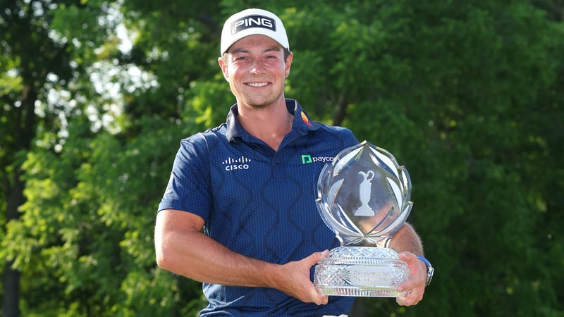 Der vierte Sieg auf der PGA Tour: Viktor Hovland triumphiert in Ohio. (Foto: Getty)