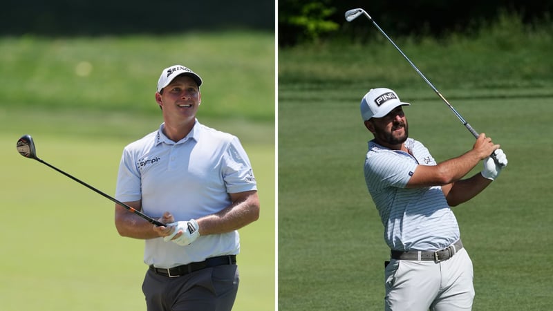 Gute Laune bei Sepp Straka und Stephan Jäger auf der PGA Tour. (Fotos: Getty)