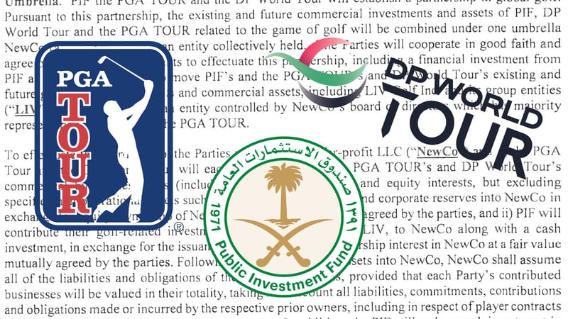 PGA Tour & PIF: So sieht die offizielle Vereinbarung aus