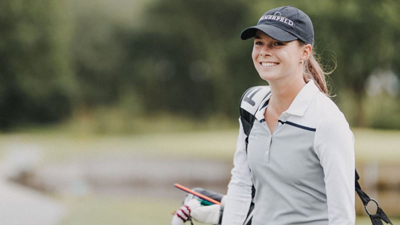 Sichern Sie sich ihre Chance auf ein exklusives Golferlebnis mit Esther Henseleit. Inklusive Hotelaufenthalt und Sternemenü. Bei United Charity kommen alle Erlöse einem guten Zweck zu Gute. (Quelle: United Charity)