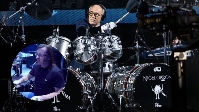 Drummer setzten auf die bewährten Golfhandschuhe von FootJoy. (Foto: Getty/ Reddit @r/ACDC)