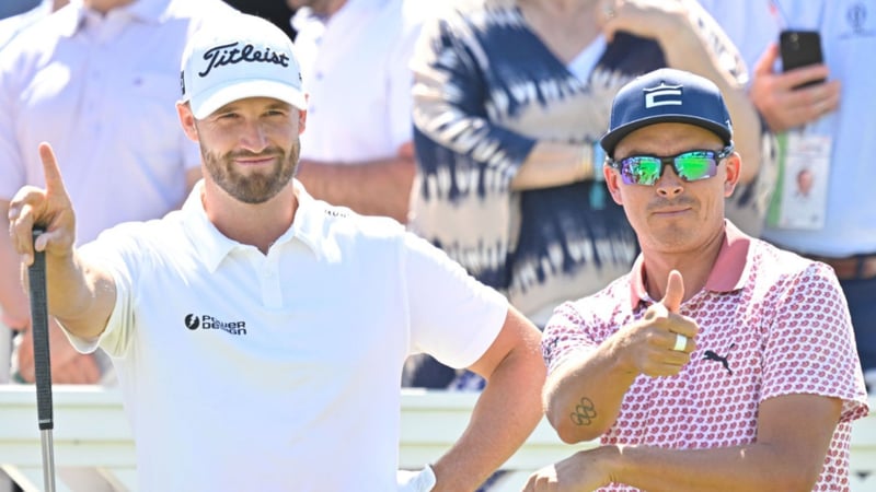 Wyndham Clark (links) und Rickie Fowler bei der US Open 2023. (Foto: Instagram.com/golf_com)