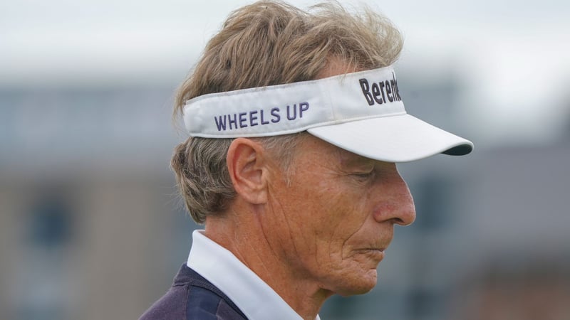 Bernhard Langer wird in einem Interview zu dem jüngsten Betrugsfall auf der PGA Tour befragt. (Foto: Getty)