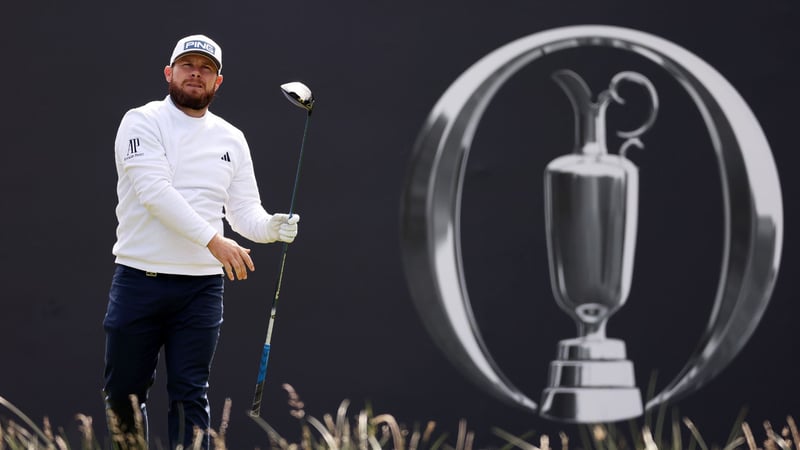 Tyrrell Hatton verzweifelt an der 18 der British Open 2023. (Foto: Getty)