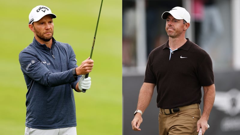 Max Kieffer und Rory McIlroy bei der Scottish Open 2023 er DP World Tour. (Foto: Getty)