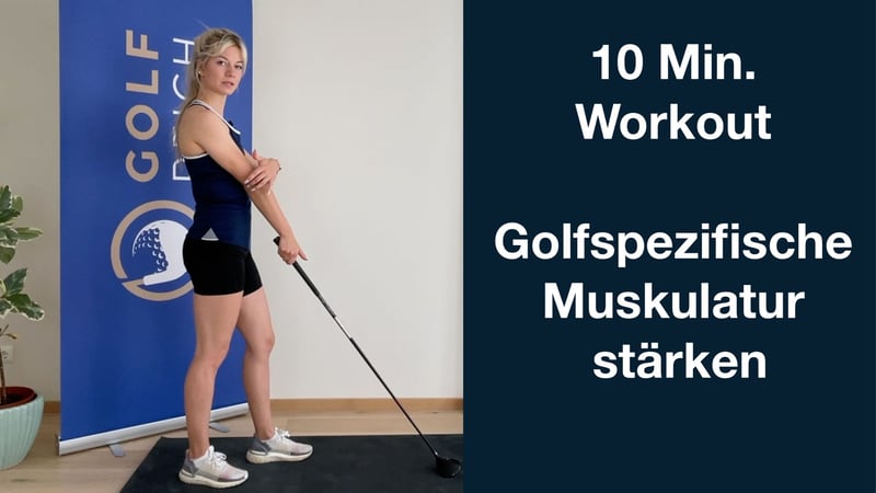 Mehr Power im Golfschwung durch eine stärke Muskulatur. Elena Witzel zeigt im Video einfache und effektive Übungen um die golfspezifische Muskulatur zu trainieren. (Foto: Golfreich)