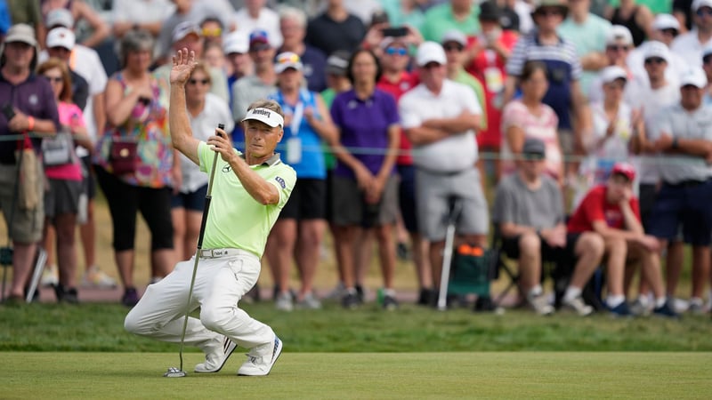 Bernhard Langer führt die US Senior Open der Champions Tour nach drei Runden an. (Foto: Getty)