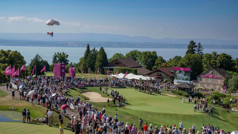 Die Amundi Evian Championship am Ufer des Genfer See ist das einzige Golf-Major auf europäischem Festland. (Quelle. Rolex)
