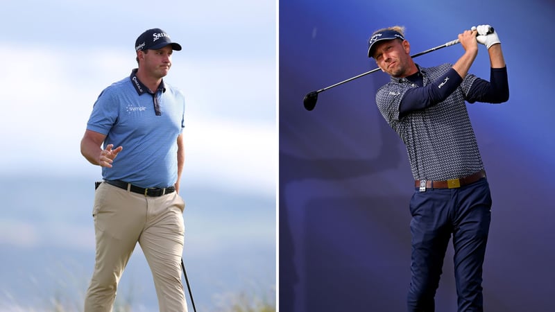 Sepp Straka und Marcel Siem am zweiten Tag der British Open 2023. (Foto: Getty)