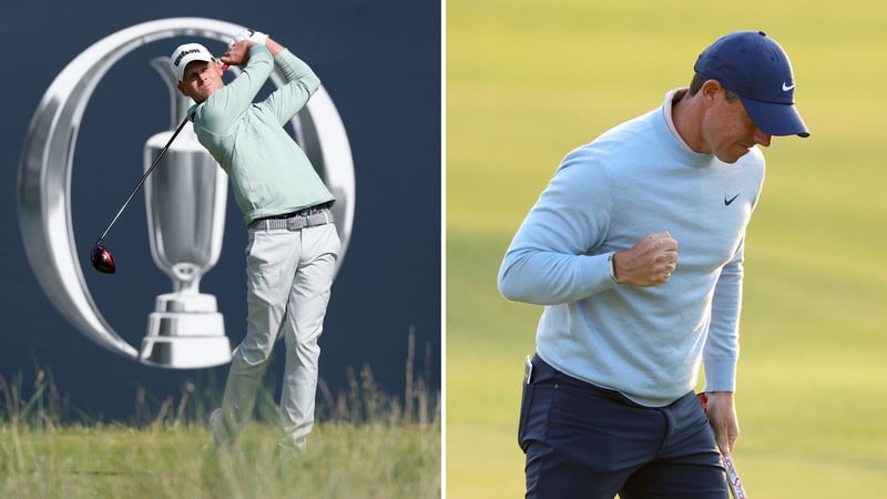 Hurly Long und Rory McIlroy am ersten Tag der British Open 2023. (Foto: Getty)