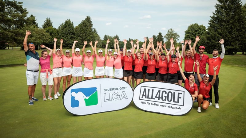 Die Südstaffel schickt die Damenteams aus dem GC St. Leon-Rot (pink) und aus dem Münchener GC (rot) ins der Deutschen Golf Liga. (Foto: Stefan Heigl)