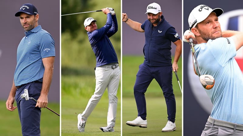 Die drei Engländer Sullivan, Morrison, Wilson stehen an Spitze des British Masters. Doch auch Max Kieffer kann morgen eingreifen. (Fotos: Getty)