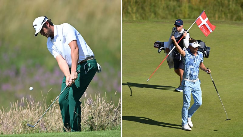 Der Führende Nacho Elvira und Marcel Siem auf T6 an Tag 3 der Made in HimmerLand. (Fotos: Getty)