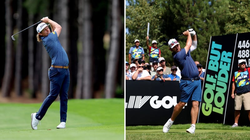 Beim LIV Event in London führt Cam Smith unter anderen vor Louis Oosthuizen. (Fotos: Getty)