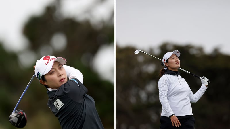 Das Führungsdou: Die Südkoreanerin Hyo Joo Kim und die Chinesin Xiyu Janet Lin. (Foto: Getty)