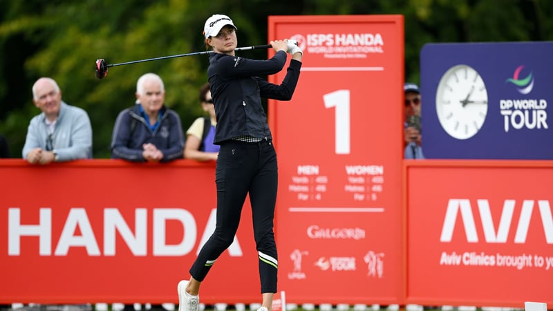 Esther Henseleit auf dem alleinigen zweiten Platz der ISPS Handa World Invitational (Foto: Getty)