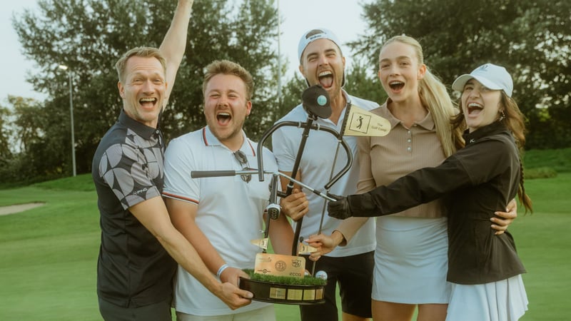 The Golfcamp: Das Sieger-Team von eccogolf nach fünf Tagen in Dänemark und Sylt. (Foto: Golf Celebrity Camp)
