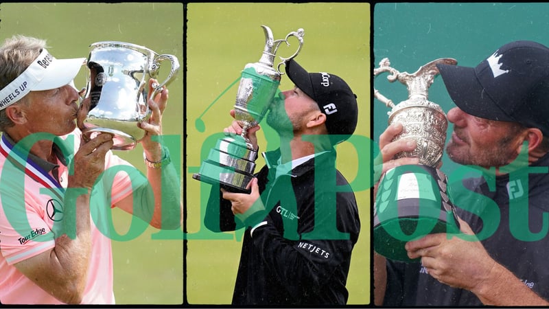 Drei Sieger, die Golf Post im Juli intensiv begleitete und dabei selbst zu großen Erfolgen kam: Bernhard Langer, Brian Harman und Alex Cejka (v.l.n.r.). (Fotos: Getty)