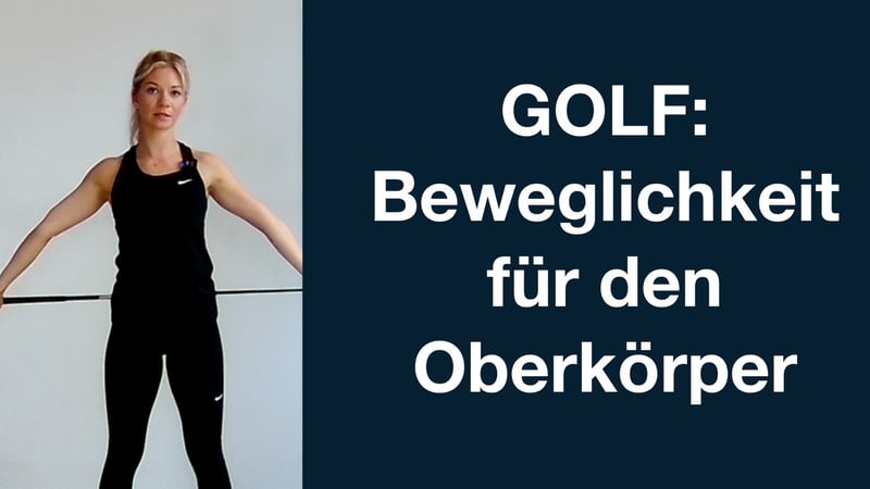 Elena Witzel von Golfreich zeigt wie man den Oberkörper für einen besseren Golfschwung beweglich hält. (Foto: Golfreich)