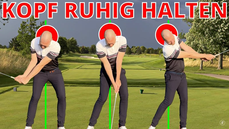 Golf für Grünschnäbel zeigt, wie die Bewegung des Kopfes den Schwung beeinflusst. (Foto: Golf für Grünschnäbel)