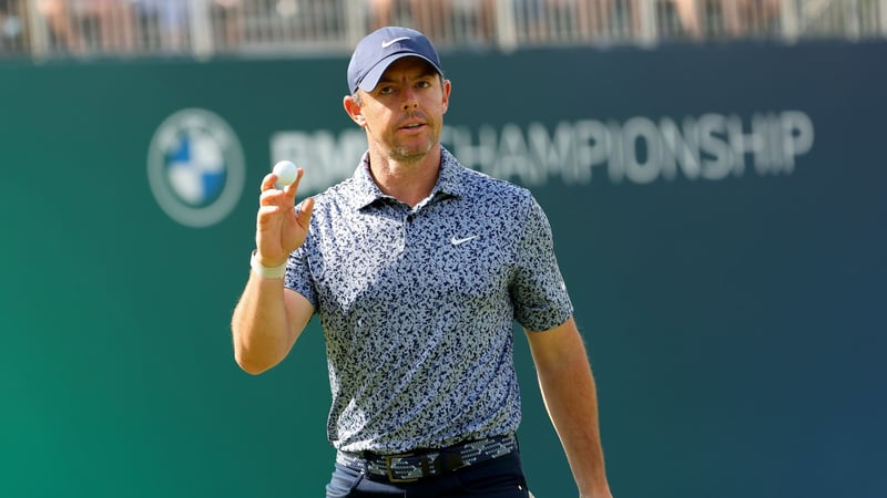 Rory McIlroy bei der BMW Championship 2023, dem zweiten FedEX-Cup-Playoff-Turnier der PGA Tour. (Foto: Gertty)