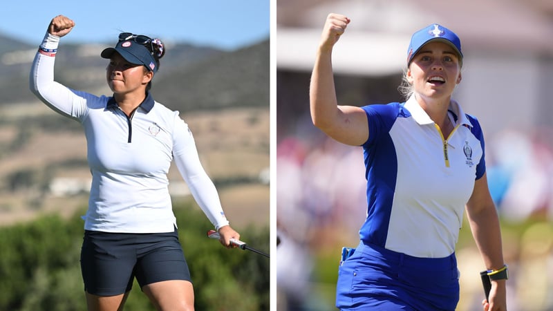 Der Vormittag in Andalusien sah spannende Duelle beim Solheim Cup 2023! Zwei Schwedinnen begeistern die Zuschauer. (Foto: Getty)