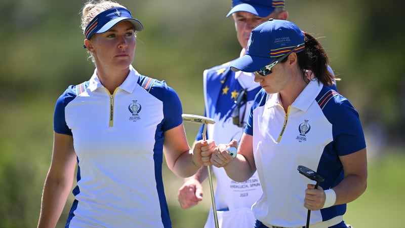 Leona Maguire und Charley Hull beim Solheim Cup 2023. (Foto: Getty)