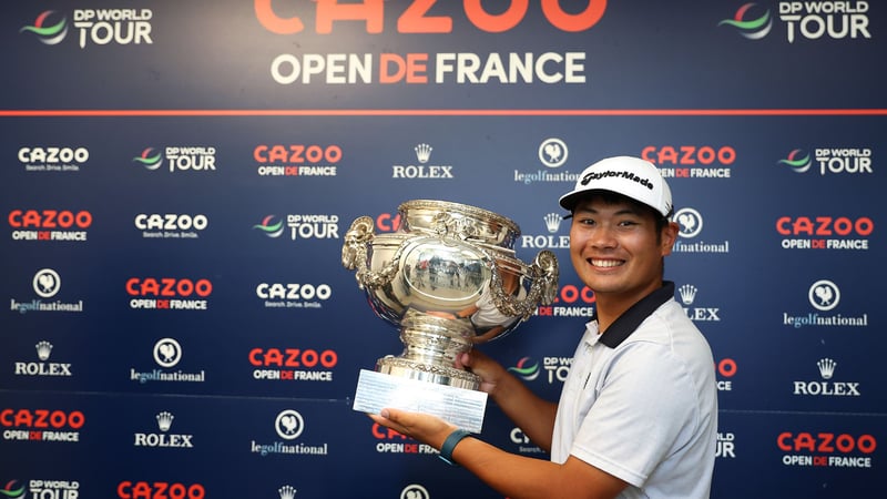 Ryo Hisatsune holt in Frankreich seinen ersten Titel auf der DP World Tour. (Foto: Getty)