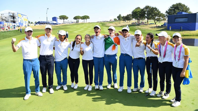 Team Europa holte souverän den Titel beim Junior Ryder Cup 2023. (Quelle: Getty)