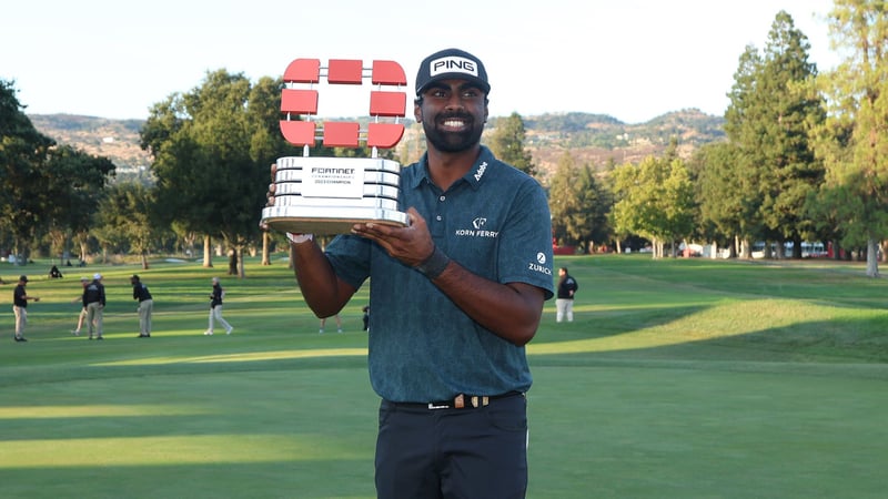 Sahith Theegala gewinnt die Fortinet Championship der PGA Tour. (Foto: Getty)